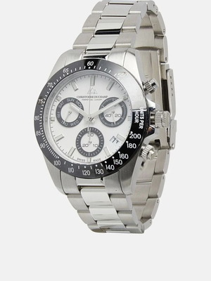 Christopher Duchamp Grandmont Chronograph wristwatch new, silver