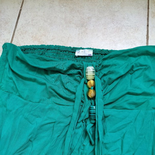 Queen Fashion women's strapless dress turquoise like new