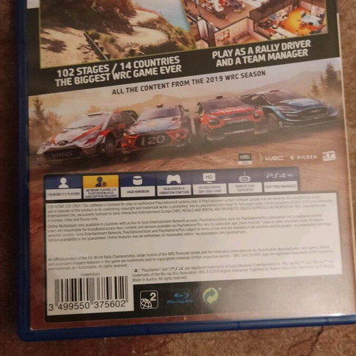 WRC 8 PlayStation 4 like new