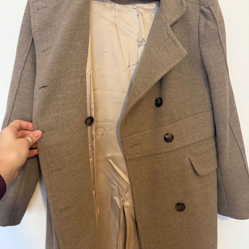 Zara trench coat like new, gray beige