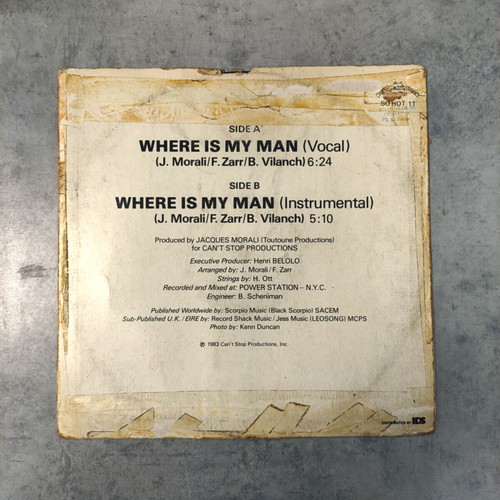 Eartha Kitt Where Is My Man 12'' Vinyl Maxi Single used