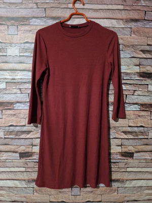 Pink Woman long-sleeve dress red like new