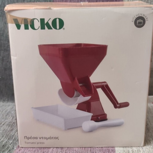 VICKO manual tomato press used with box and instructions