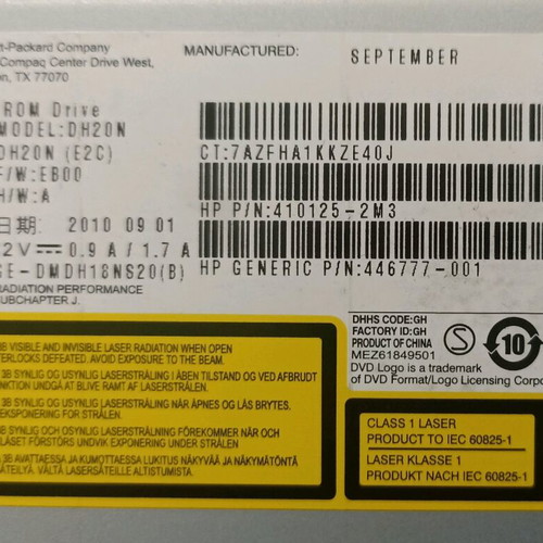 HP Internal DVD-ROM Drive DH20N 16x SATA used
