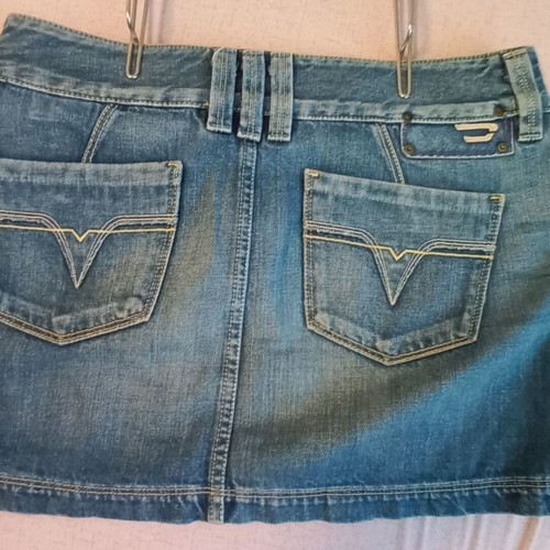 Diesel vintage denim skirt Y2K XS like new, blue