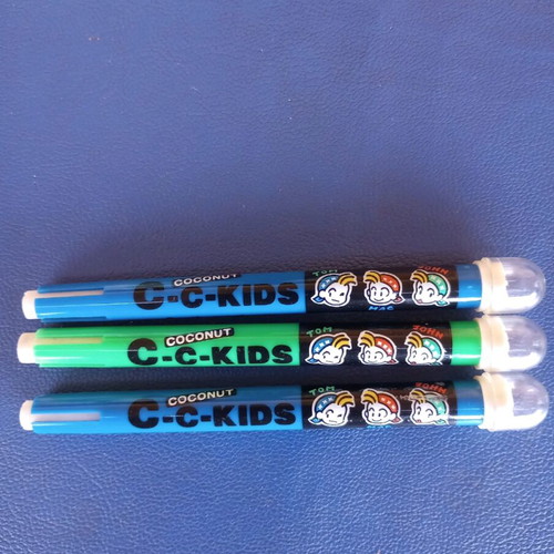 Erasers in pencil style C-c KIDS, new, pack of 3