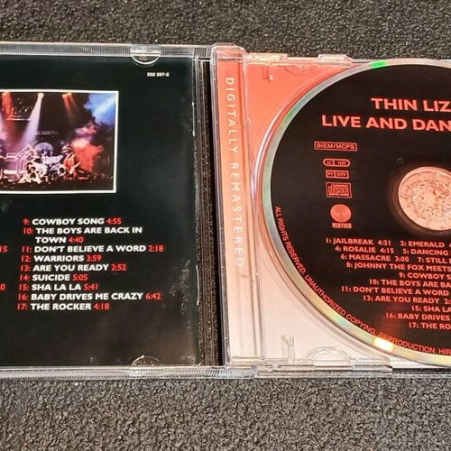 Thin Lizzy Live And Dangerous CD used, rock