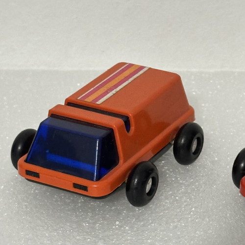 Grecostyl plastic toy cars used, pack of 2, made in Greece