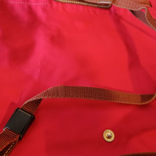 Longchamp Les Pliages Backpack like new, red