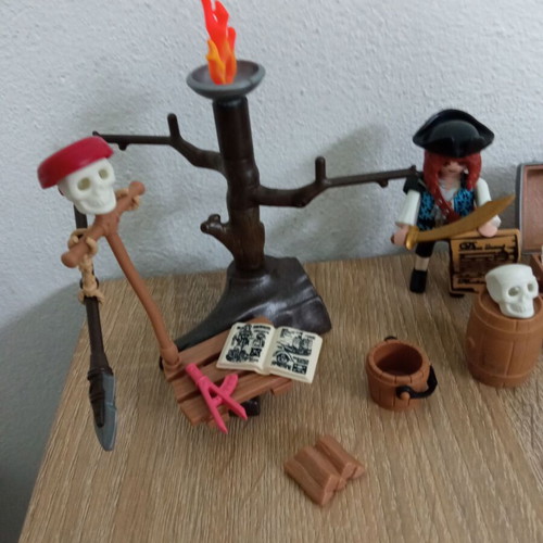 Playmobil pirates assorted pieces used