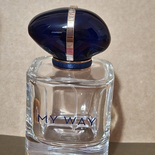 My Way Giorgio Armani women's perfume used, 50ml bottle nearly empty