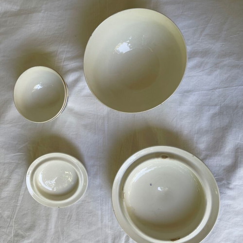 Set of 2 used Ditmar Urbach porcelain bowls/fondue pots