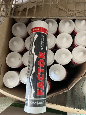 Ακρυλικό στεγανωτικό Factor 280ml, καινούργιο, πακέτο 28