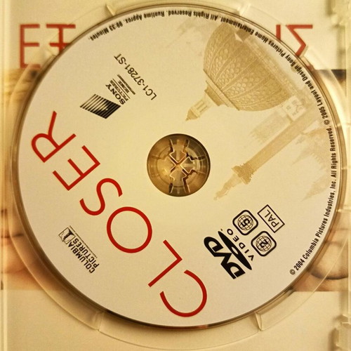 Closer DVD like new with subtitles, drama romantic