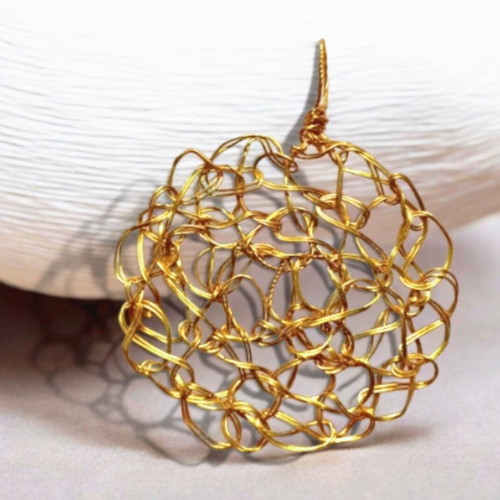 Handmade jewelry wire or knitted