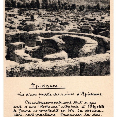 Old collectible postcards pack of 10, 1920, archaeological treasures