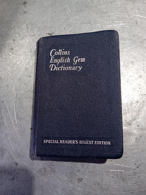 Collins English Gem Dictionary used, pocket edition