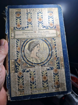 Almanach Hachette 1925 μεταχειρισμένη γαλλική εγκυκλοπαίδεια vintage έκδοση