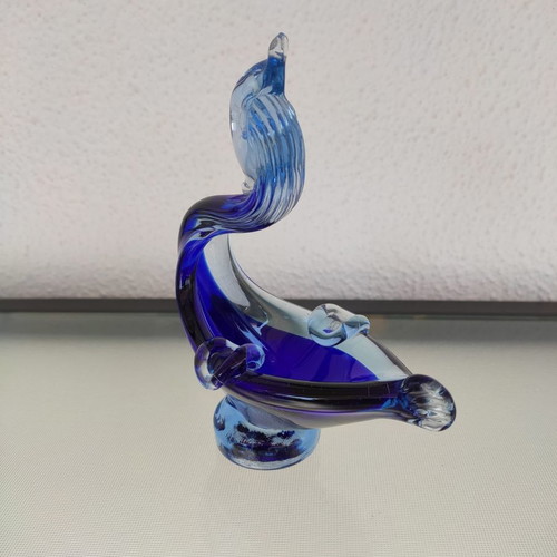 Set of 2 decorative Murano glass ashtrays new
