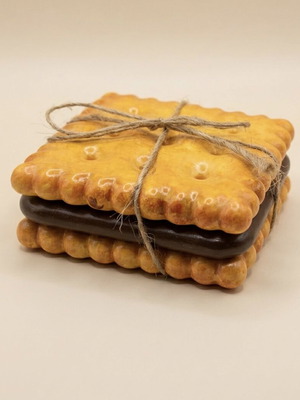 Biscuit Coasters Handmade Set of 3