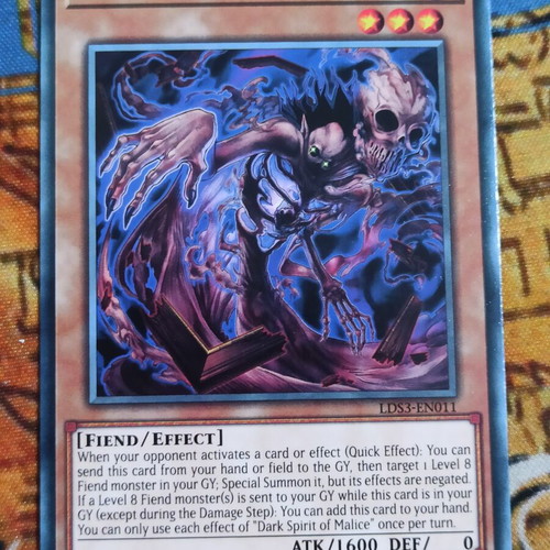 Dark Spirit of Malice Effect Monster κάρτα σαν καινούργιο