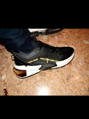 Puma Provoke XT Block sneakers size 38.5 used, black and gold