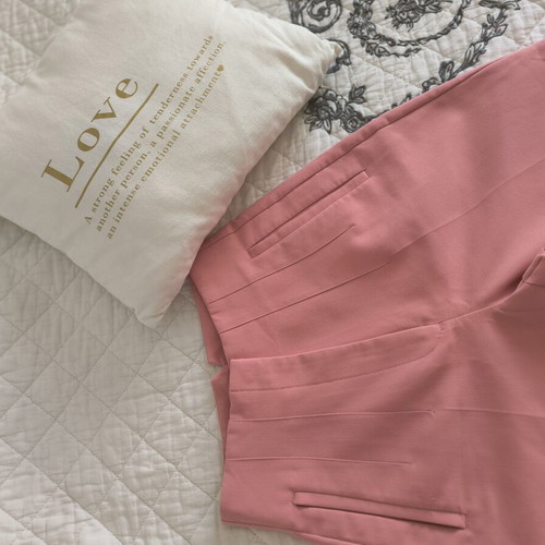 Zara high-waisted pants like new, pink, size XS