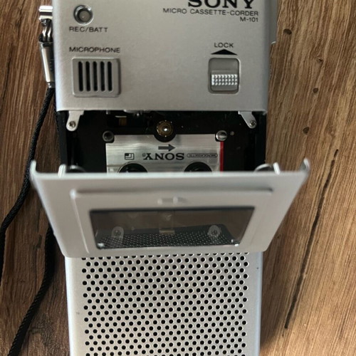 Sony M-101 Micro Cassette-Corder used, 1976 model, collectible