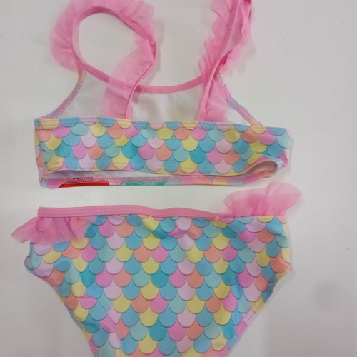 H&M Girls' Swimwear Set Like New, 3 Pieces, Ages 6-8, Pink