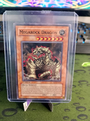 Megarock Dragon Yu-Gi-Oh! card used, 1st edition