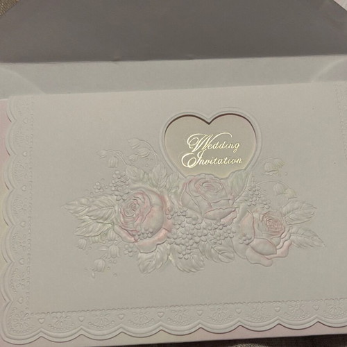 Wedding invitations new vintage with envelopes