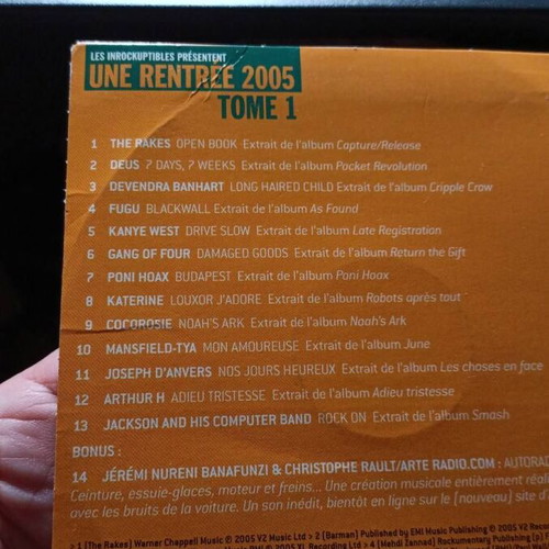 Une Rentrée 2005 CD like new