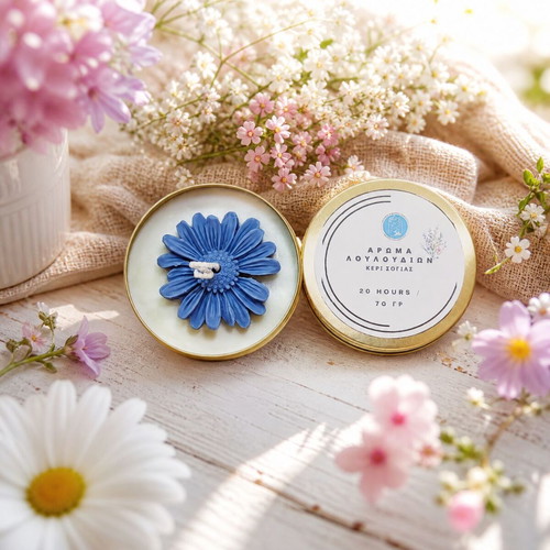Soy Wax Scented Candle Daisy in Metal Container