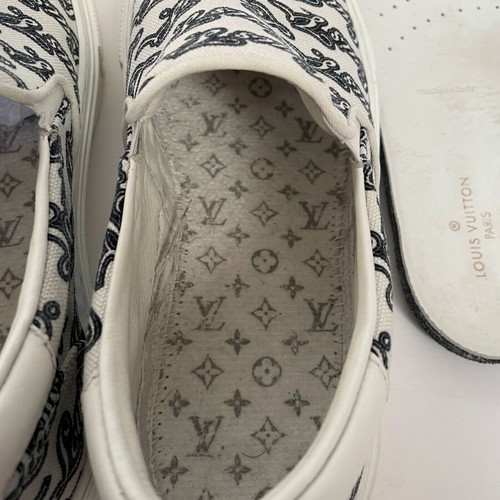 Louis Vuitton Trocadero slip on sneakers used, size 38, white