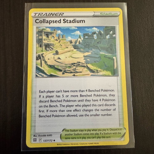 Collapsed Stadium Pokémon card used