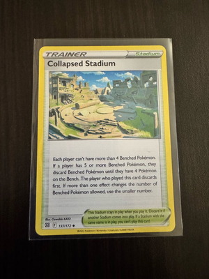 Collapsed Stadium Pokémon card used