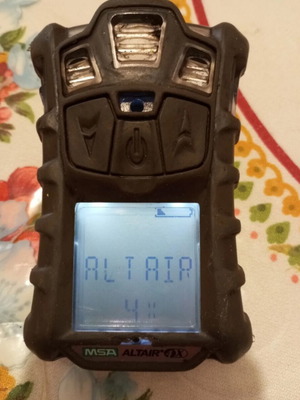 MSA Altair 4x gas detector used