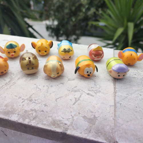 Tsum Tsum figures used, pack of 10 authentic