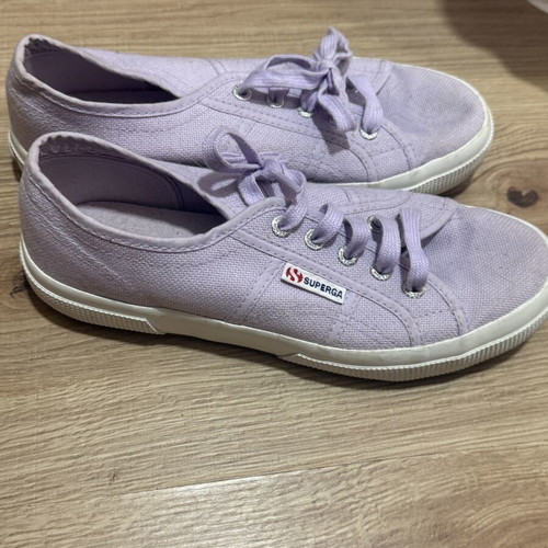 Superga 2750 Cotu Classic canvas sneakers, size 38, lilac purple