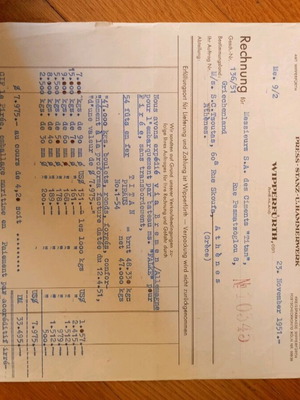 Old Chromolithograph Invoices