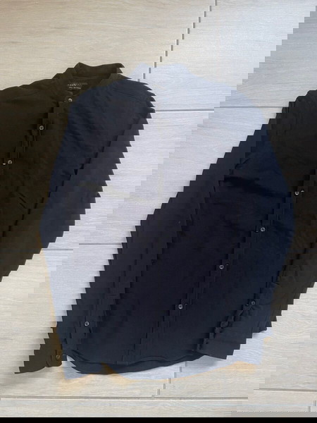 Zara Πουκάμισο ανδρικό size S slim fit μαύρο