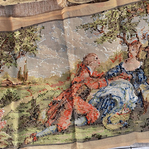 Embroidered cross-stitch painting like new, size 70x48