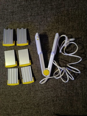 Babyliss Paris Crimping Trio hair crimper used with 6 interchangeable plates