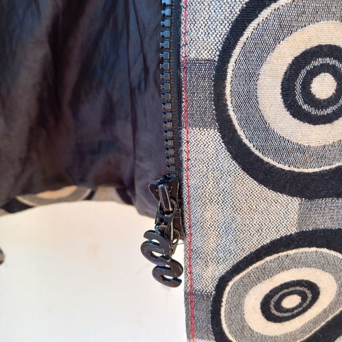 Desigual coat used size 38 with hood and red heart detail