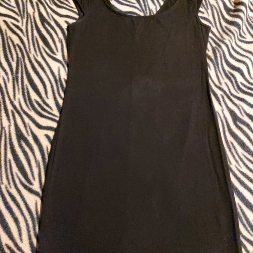 H&M dress black, elastic, like new, size S