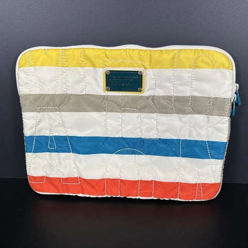 Marc Jacob handheld laptop bag like new with colorful stripes