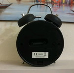 Analog tabletop clock used alarm