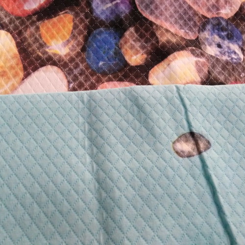Italian summer blanket 2.50x2.60 decorated with pebbles