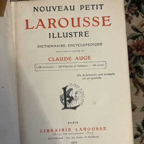 Nouveau Petit Larousse Illustré 1927 used encyclopedic dictionary