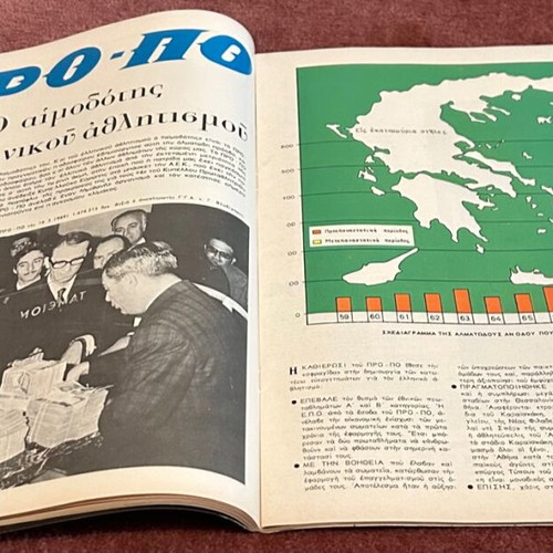 Athlitismos kai Niata issue 1 used, January 1971
